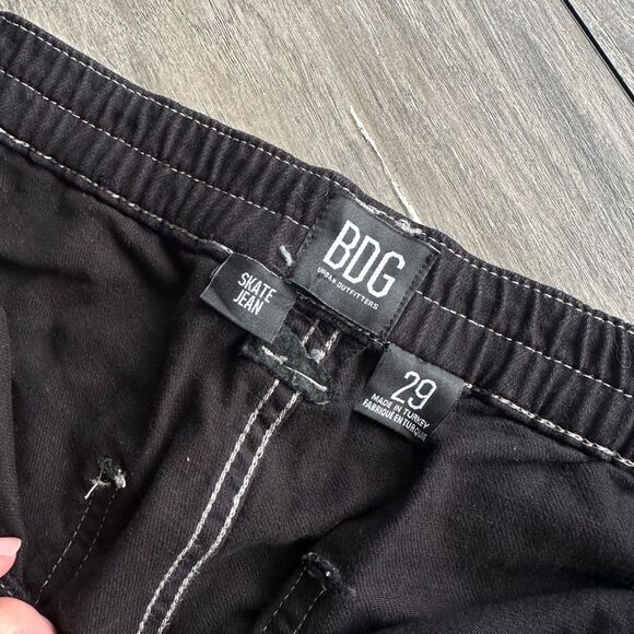 BDG Urban Outfitters Black Skater Cargo Pants Large - Picture 2 of 8